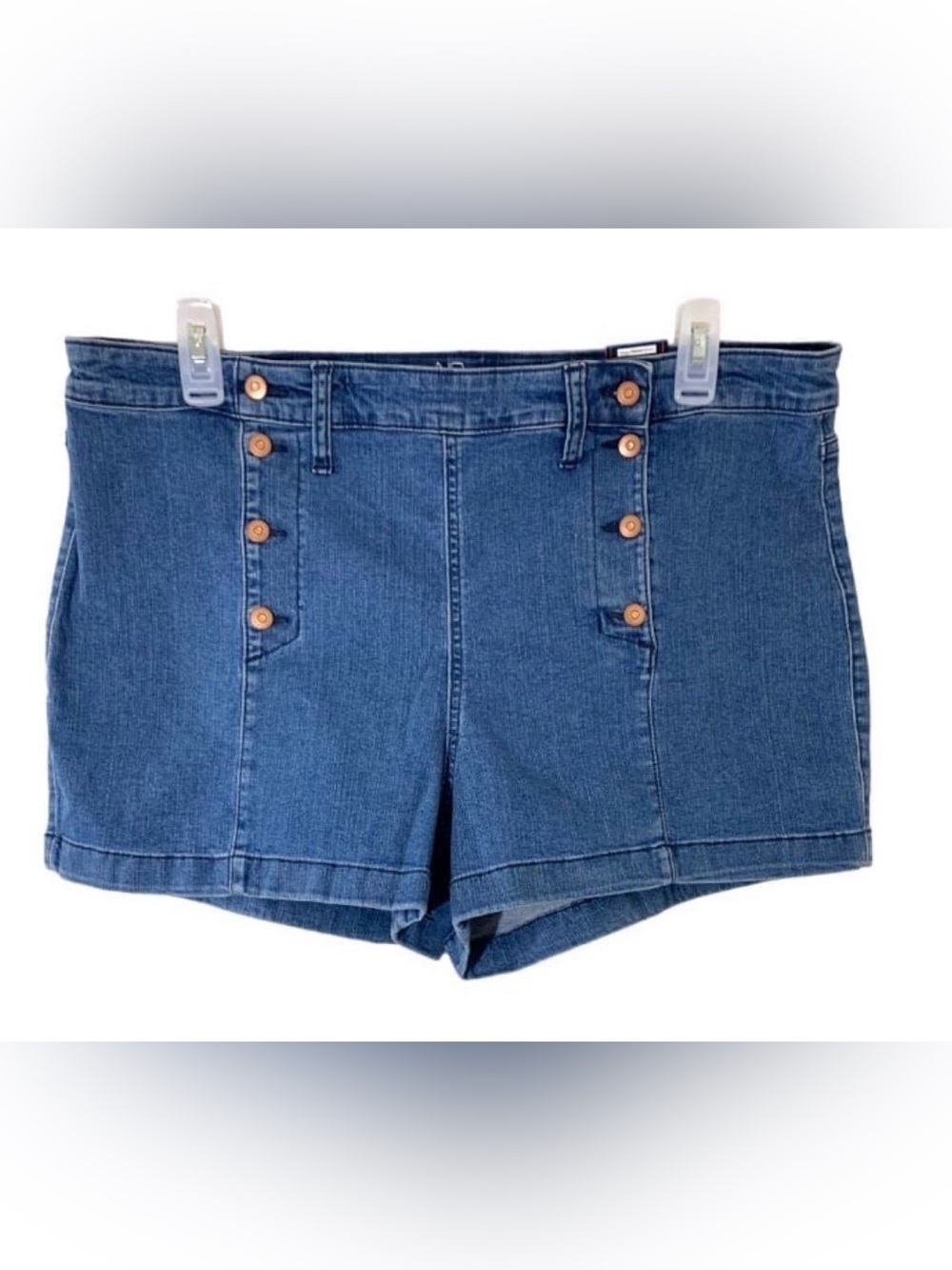 🆕 No Boundaries Women’s Junior’s High Rise Sailor Shorts Size: 21